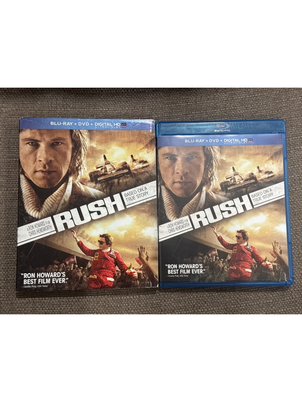 Rush Blu-ray DVD No Digital Code W/ Slipcover Like New